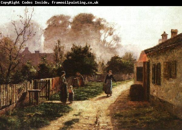 Theodore Clement Steele Village Scene